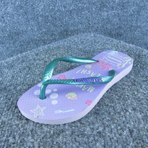 Havaianas Girls Flip Flop Size T 11-12 Medium Green Synthetic‎